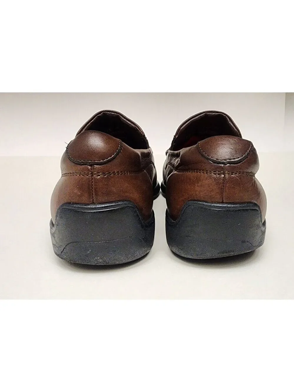 Neil M Men's Rome Men's Slip Ons Loafers Walnut Dress Shoes Leather Size 11.5